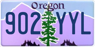 OR license plate 902YYL