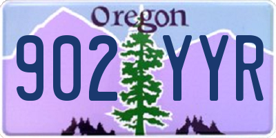 OR license plate 902YYR