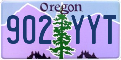 OR license plate 902YYT