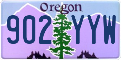 OR license plate 902YYW