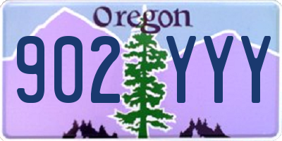 OR license plate 902YYY