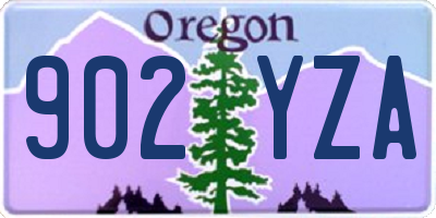 OR license plate 902YZA
