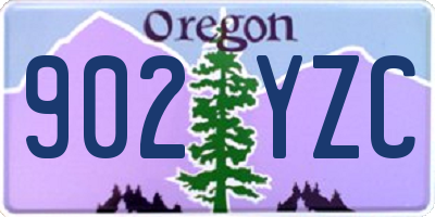 OR license plate 902YZC