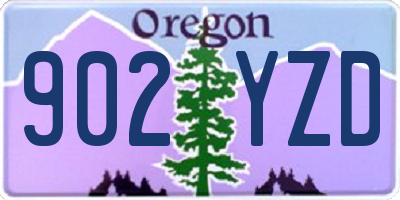 OR license plate 902YZD