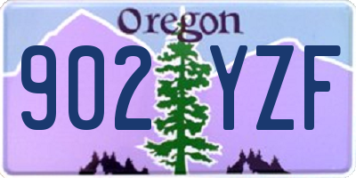 OR license plate 902YZF