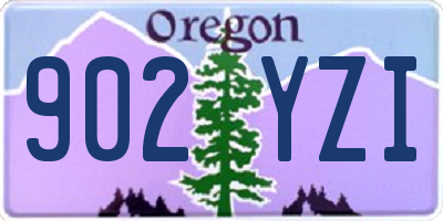 OR license plate 902YZI