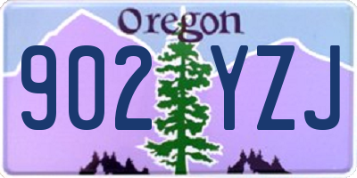 OR license plate 902YZJ