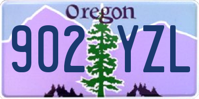 OR license plate 902YZL