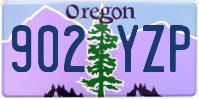 OR license plate 902YZP