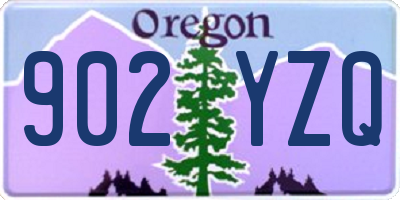 OR license plate 902YZQ