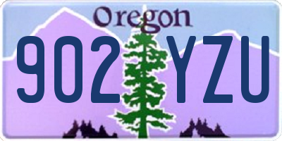 OR license plate 902YZU