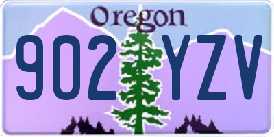 OR license plate 902YZV