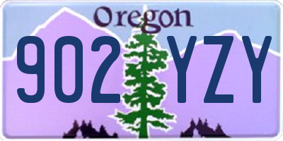OR license plate 902YZY