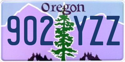 OR license plate 902YZZ