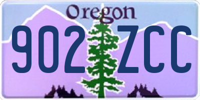 OR license plate 902ZCC