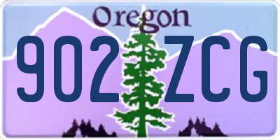 OR license plate 902ZCG