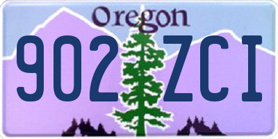 OR license plate 902ZCI