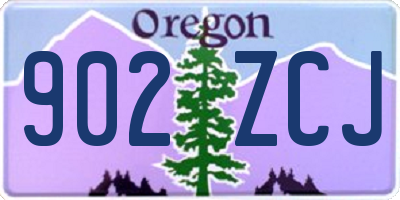 OR license plate 902ZCJ