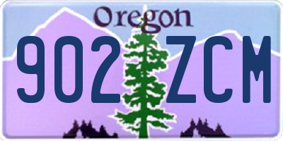 OR license plate 902ZCM