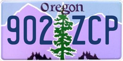 OR license plate 902ZCP