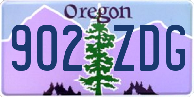 OR license plate 902ZDG