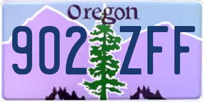OR license plate 902ZFF