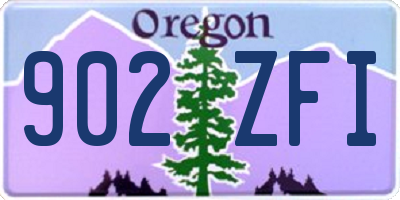 OR license plate 902ZFI