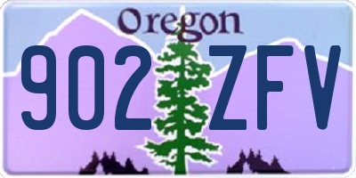 OR license plate 902ZFV