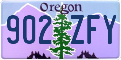 OR license plate 902ZFY
