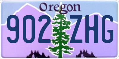 OR license plate 902ZHG
