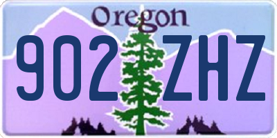 OR license plate 902ZHZ