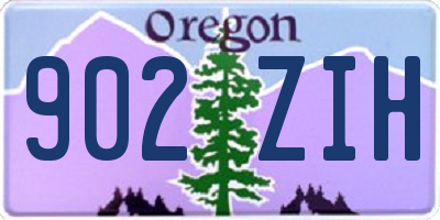 OR license plate 902ZIH