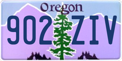OR license plate 902ZIV