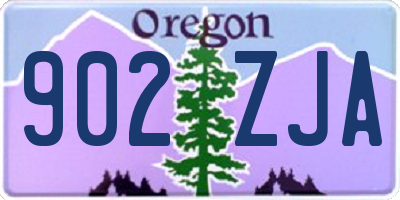 OR license plate 902ZJA