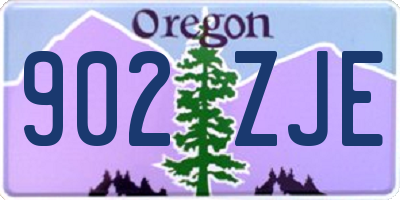 OR license plate 902ZJE