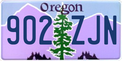 OR license plate 902ZJN