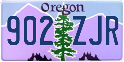 OR license plate 902ZJR