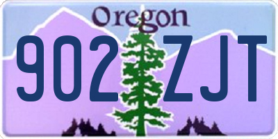OR license plate 902ZJT