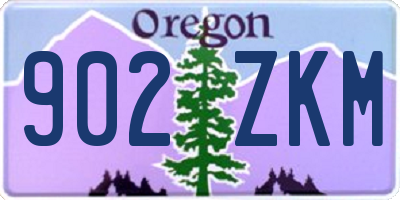 OR license plate 902ZKM