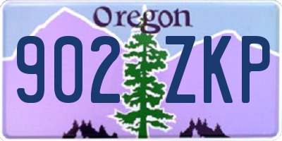 OR license plate 902ZKP