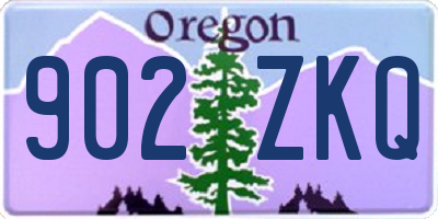 OR license plate 902ZKQ
