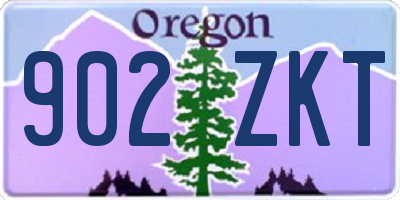 OR license plate 902ZKT