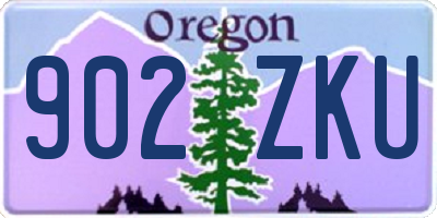 OR license plate 902ZKU