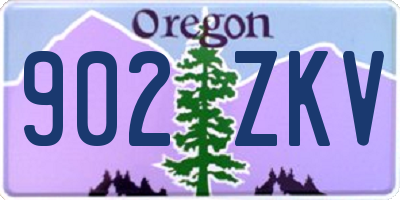 OR license plate 902ZKV