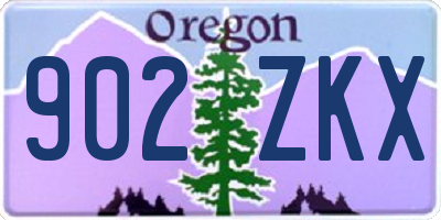 OR license plate 902ZKX