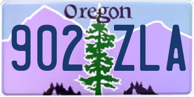 OR license plate 902ZLA
