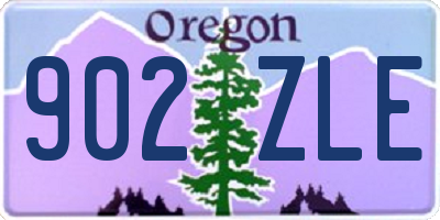 OR license plate 902ZLE
