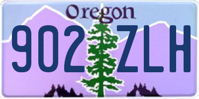 OR license plate 902ZLH