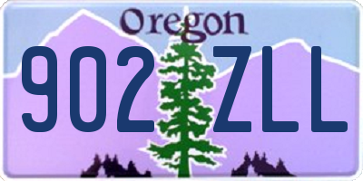 OR license plate 902ZLL