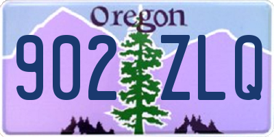 OR license plate 902ZLQ